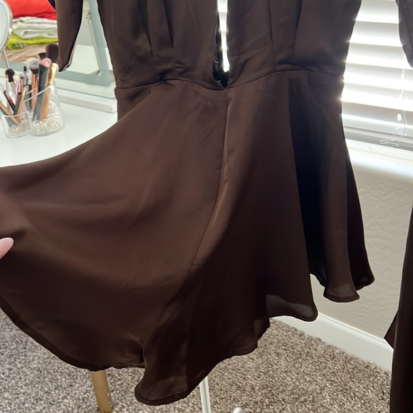 Brown shorts romper - Picture 5 of 5